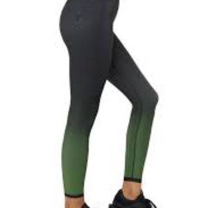 Cor by Ultracor Womens Ombre Green Pull On Stretched Activewear Leggings Small